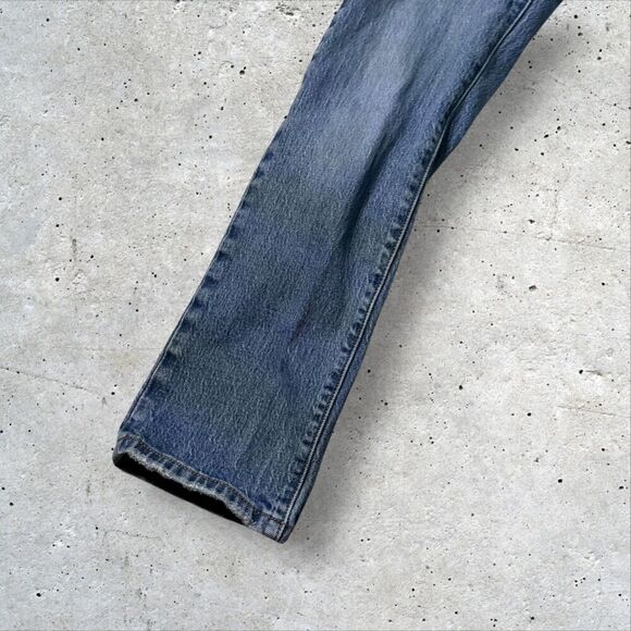 Levi’s 501 Jeans Straight Leg Distressed Blue Denim Western Men's Size 24x30 - Picture 9 of 12